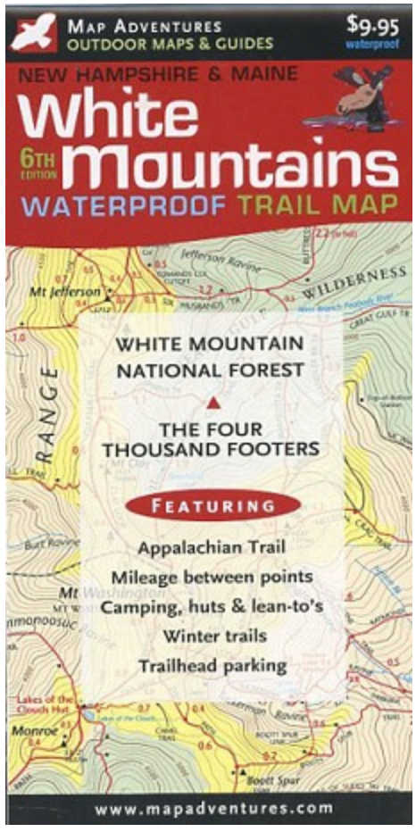 Waterproof White Mountains Trail Map