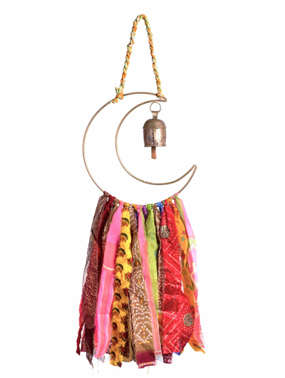 Swapna Upcycled Sari Dream Bell Chime - Lunar