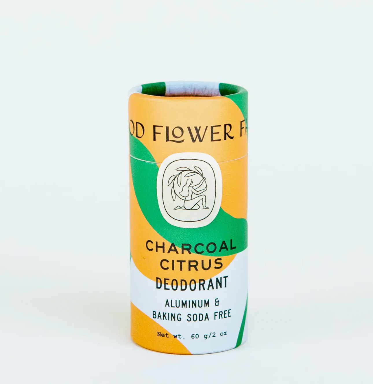 Charcoal Citrus Deodorant / 2.75 oz Biodegradable Stick