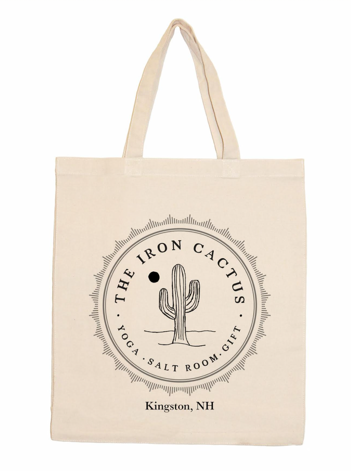 The Iron Cactus Eco-Friendly Natural Canvas Tote Bag