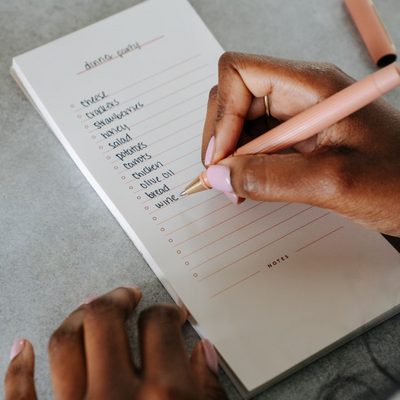 Colorblock Set of 3 List Notepads