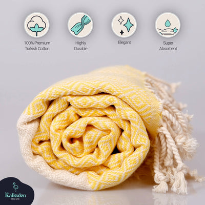 Turkish Towel | Peshtemal | Sand Resistant Beach Towel: Light Gray