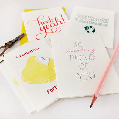 Heck Yeah - Letterpress Congratulations Greeting Card