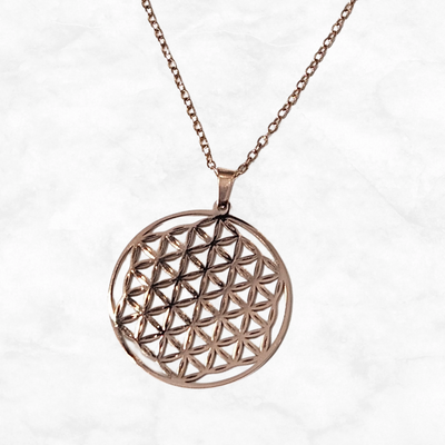 Stainless Steel Flower of Life Necklace