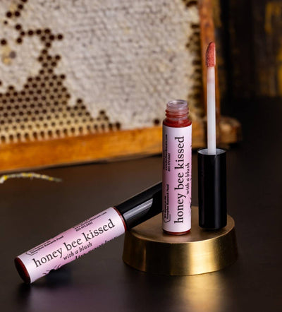 Honeybee Lip Gloss - Blush, lightly tinted. Hydrating!