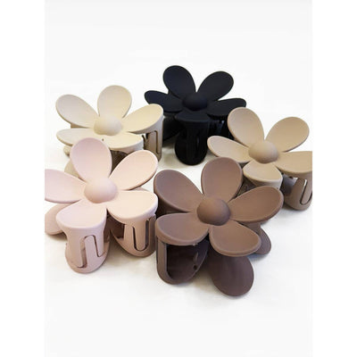 Matte Neutral Color Daisy Hair Clips: MIX COLOR / ONE