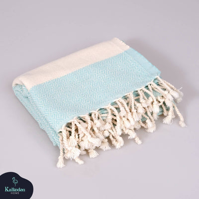 Turkish Towel | Peshtemal | Sand Resistant Beach Towel: Light Gray