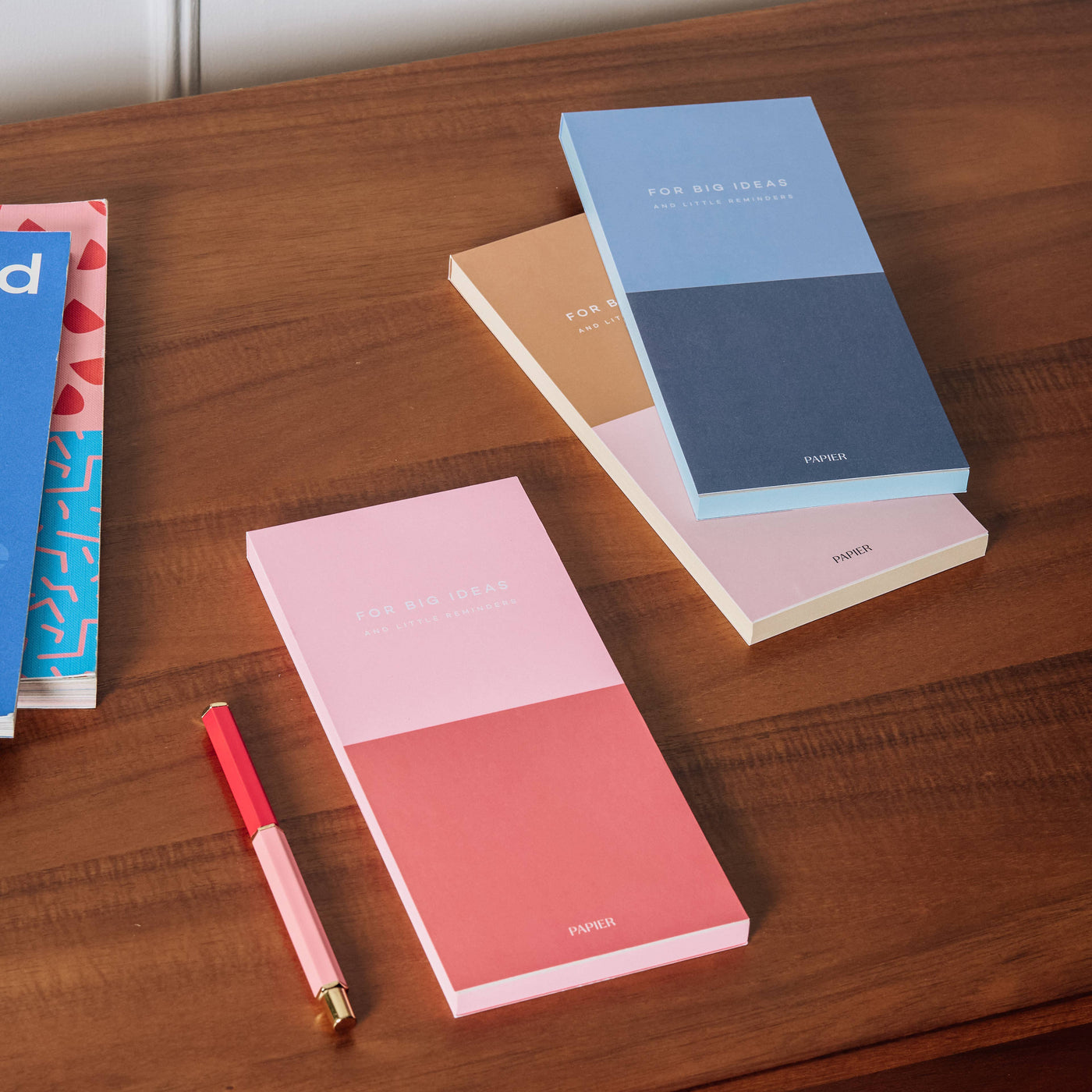Colorblock Set of 3 List Notepads