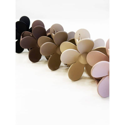 Matte Neutral Color Daisy Hair Clips: MIX COLOR / ONE
