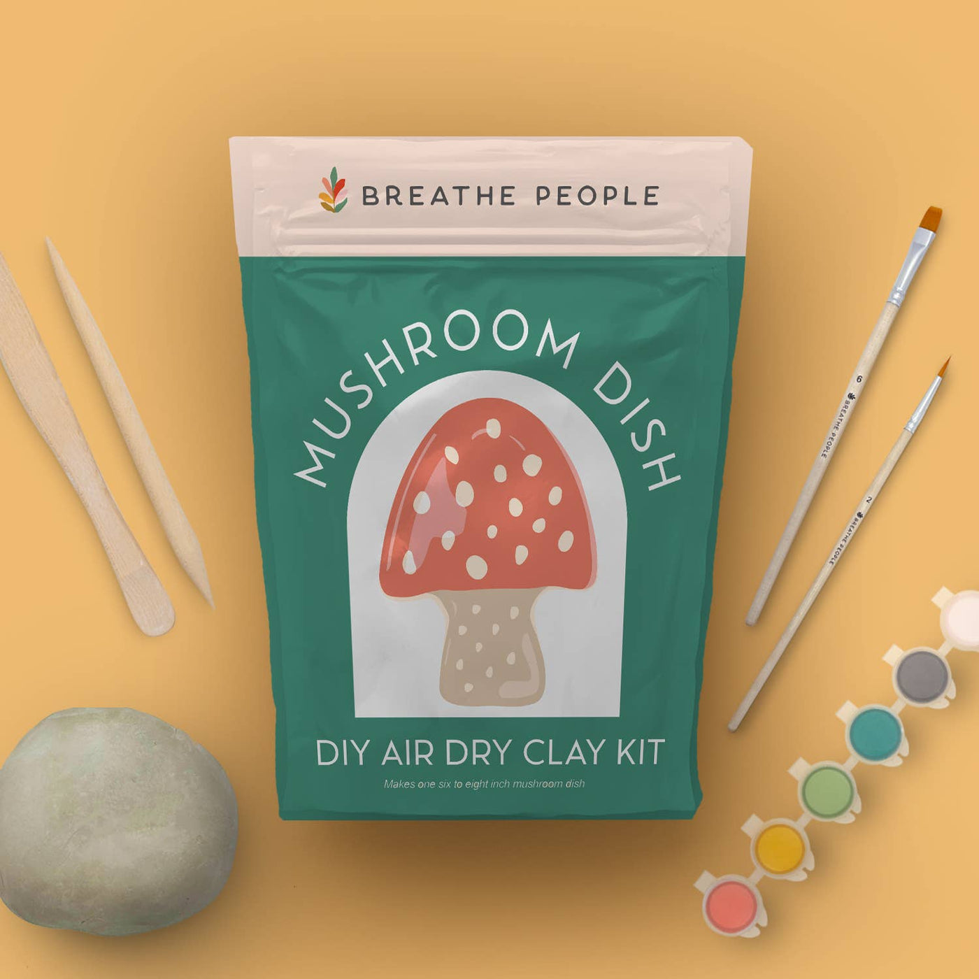 DIY Air Dry Clay Kit - Make Your Own Mushroom Dish