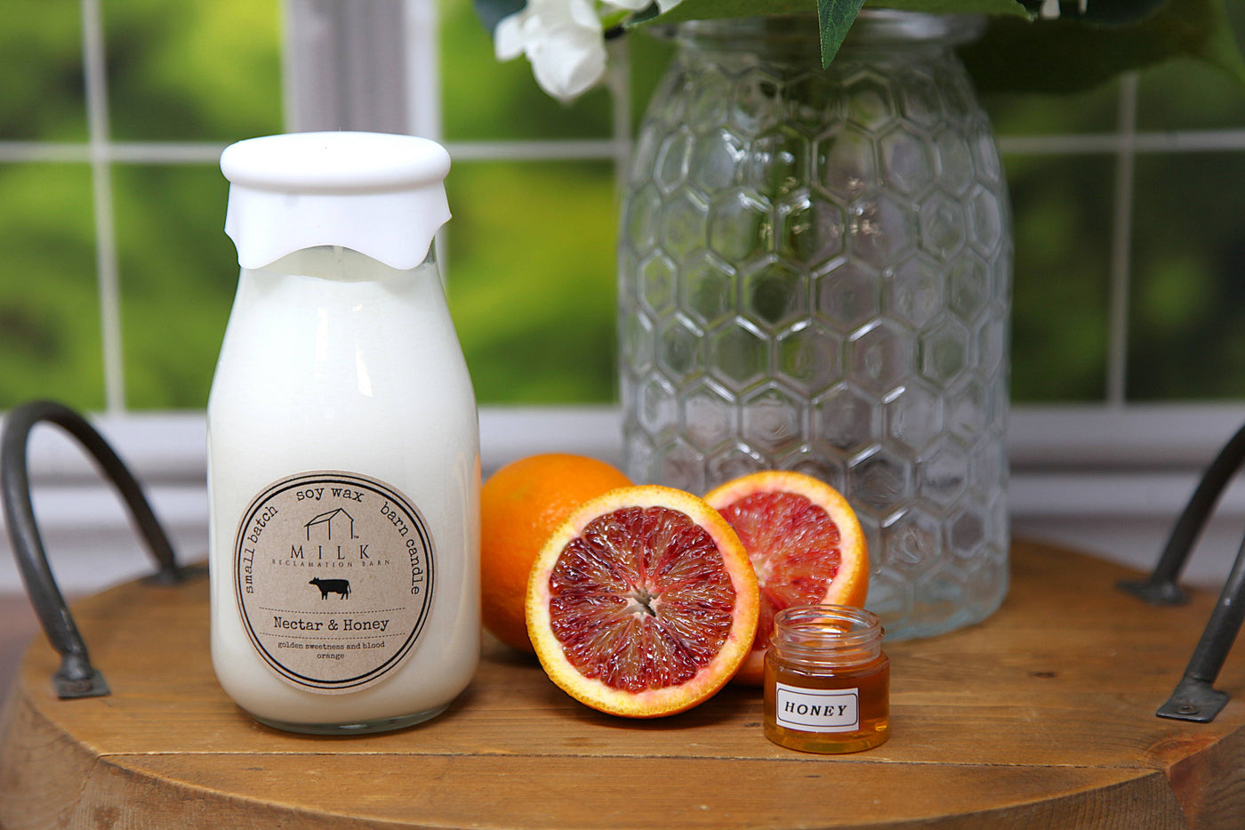 Milk Bottle Candle Nectar & Honey