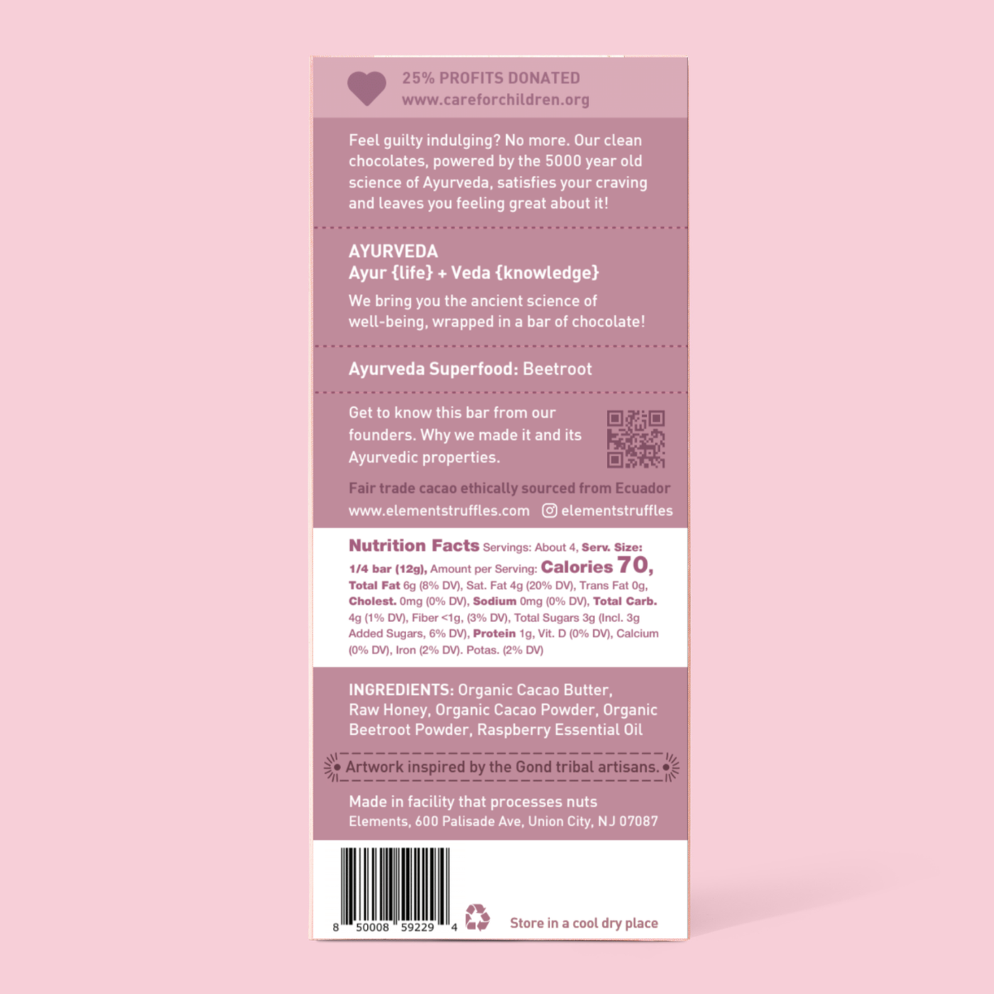 Raspberry 70% Dark Chocolate
