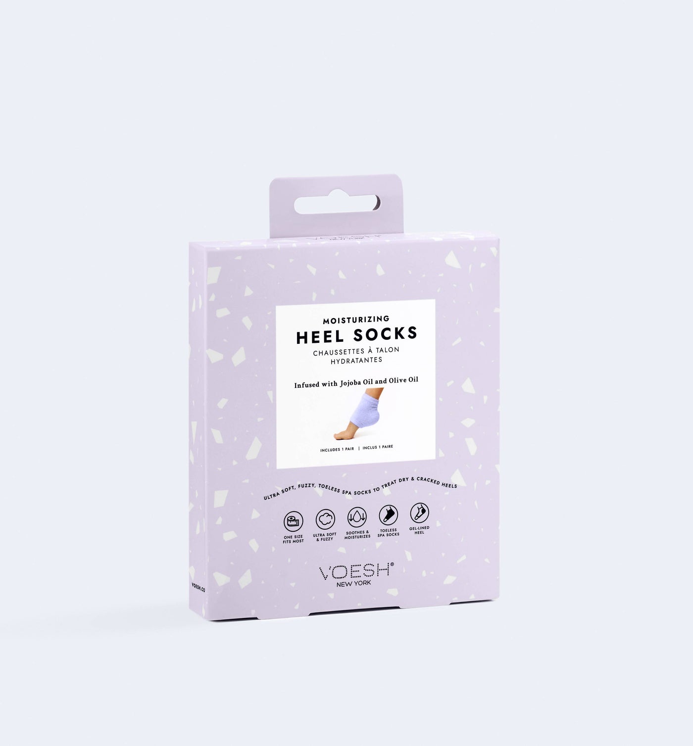 Moisturizing Heel Socks - Purple