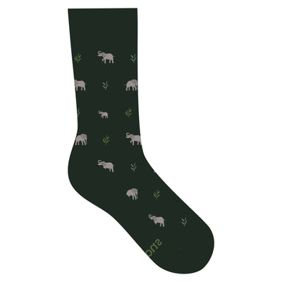 Socks that Protect Elephants (Green Elephants): Small