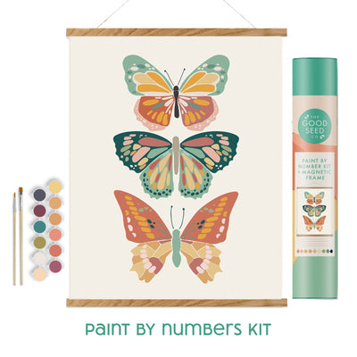 The Good Seed | Minimalist Paint-by-Number Kit - Butterflies