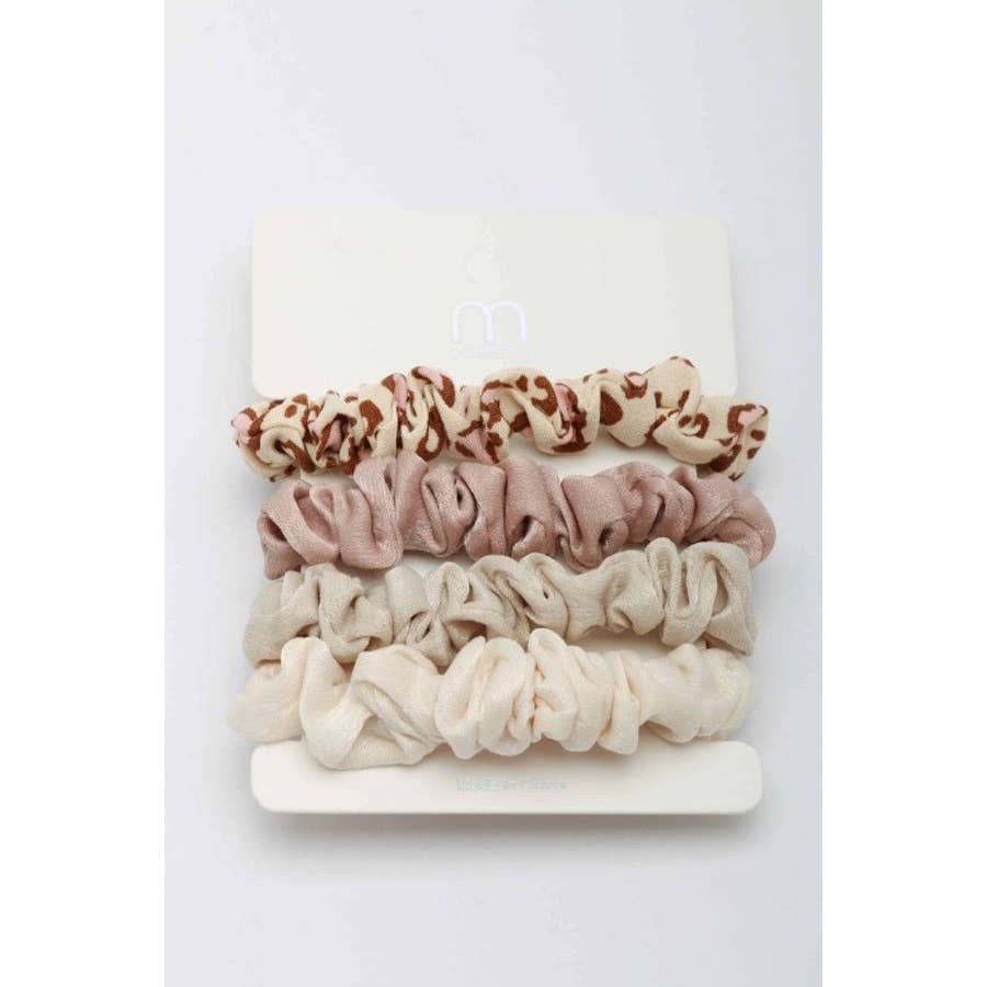 Leopard Scrunchie Set: MIX COLOR