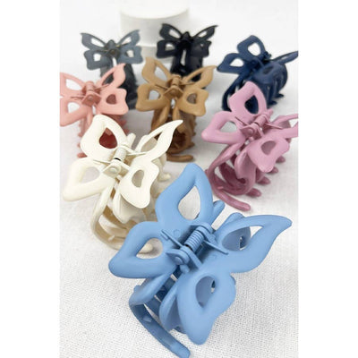 Matte Butterfly Hair Claw: MIX COLOR / ONE