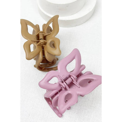 Matte Butterfly Hair Claw: MIX COLOR / ONE