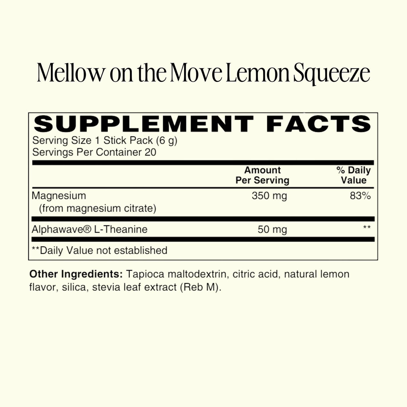 Mellow on the Move: Lemon Squeeze