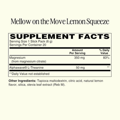 Mellow on the Move: Lemon Squeeze