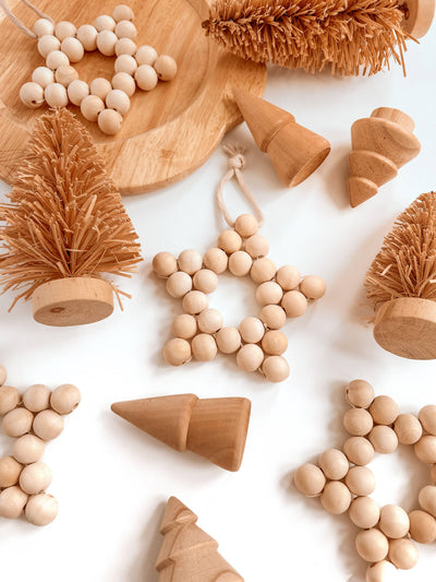 Macrame Ornament | Wooden Star Christmas Tree Decor