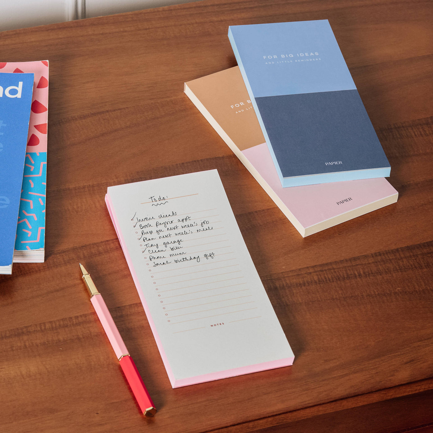 Colorblock Set of 3 List Notepads