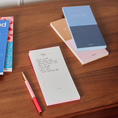 Colorblock Set of 3 List Notepads