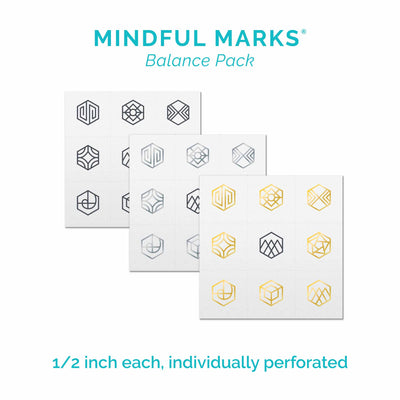 Mindful Marks Temporary Tattoos Multi Pack