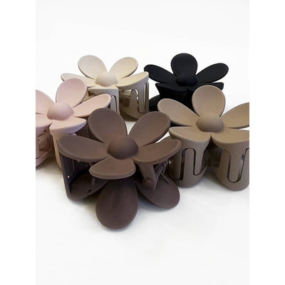 Matte Neutral Color Daisy Hair Clips: MIX COLOR / ONE
