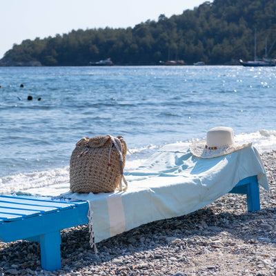 Herringbone Turkish Towel | Peshtemal: Purple