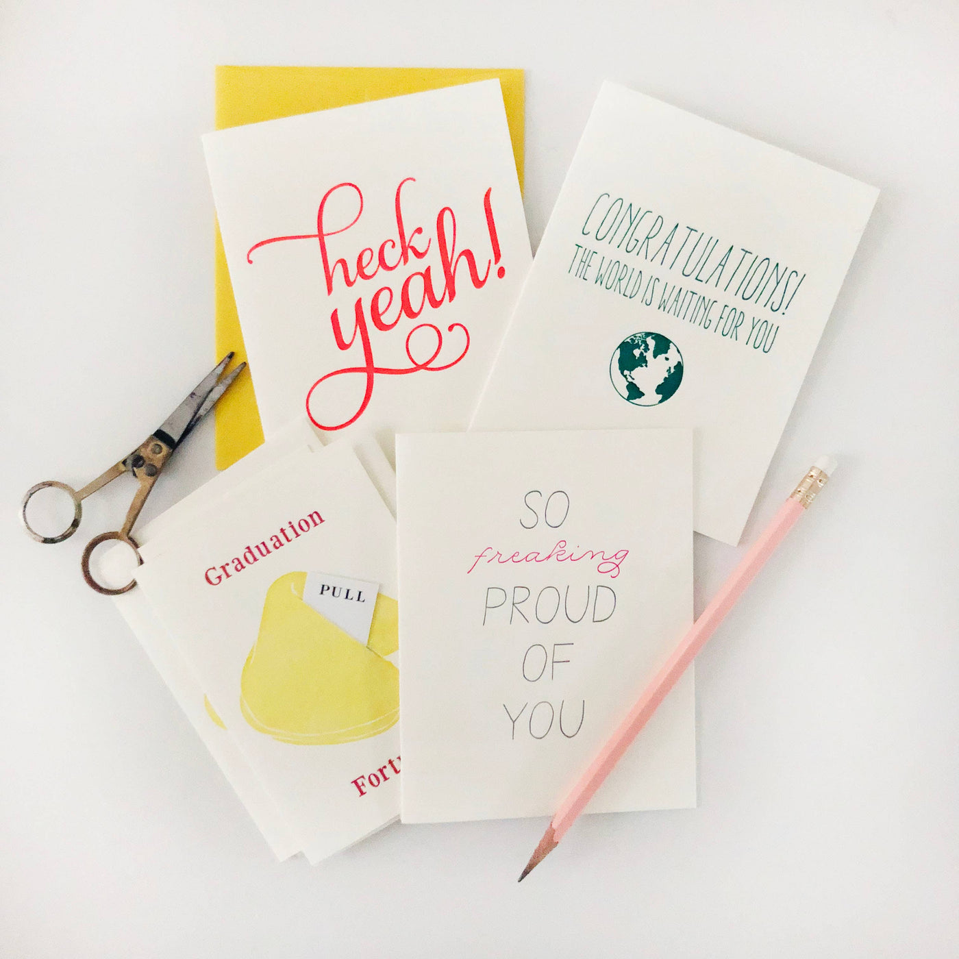 Heck Yeah - Letterpress Congratulations Greeting Card
