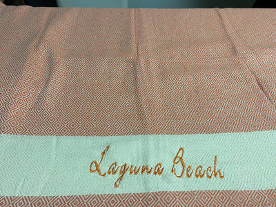 Herringbone Turkish Towel |  Peshtemal: Beige