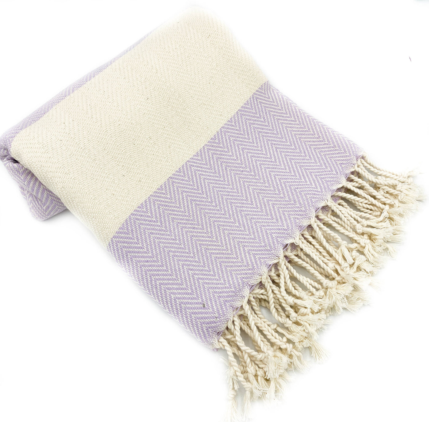 Herringbone Turkish Towel | Peshtemal: Purple