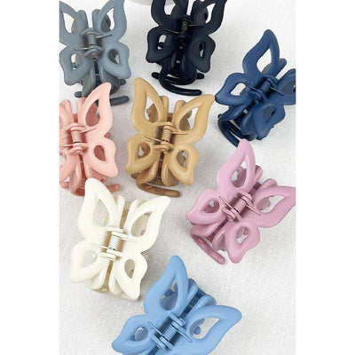 Matte Butterfly Hair Claw: MIX COLOR / ONE