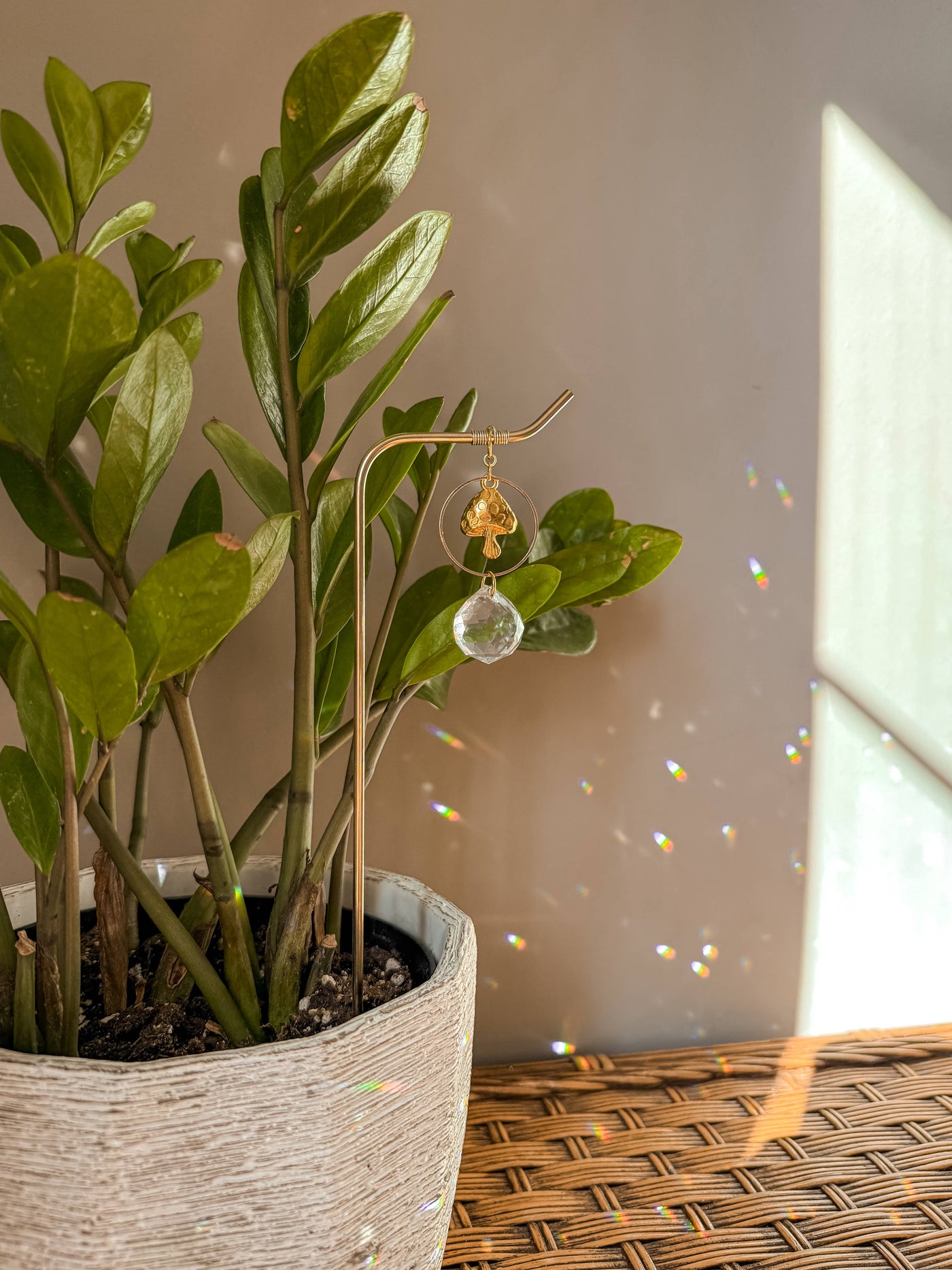 Plant Stake | Sun Catcher & Mushroom | Houseplant Accessory