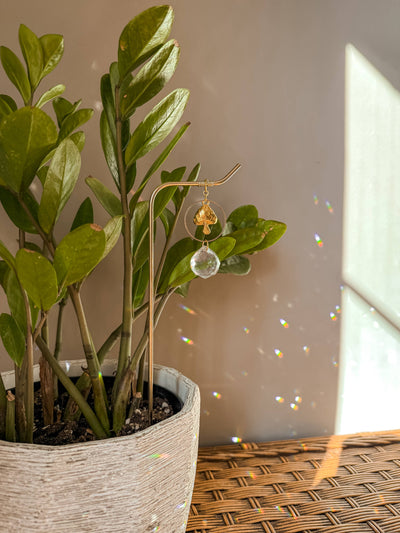 Plant Stake | Sun Catcher & Mushroom | Houseplant Accessory