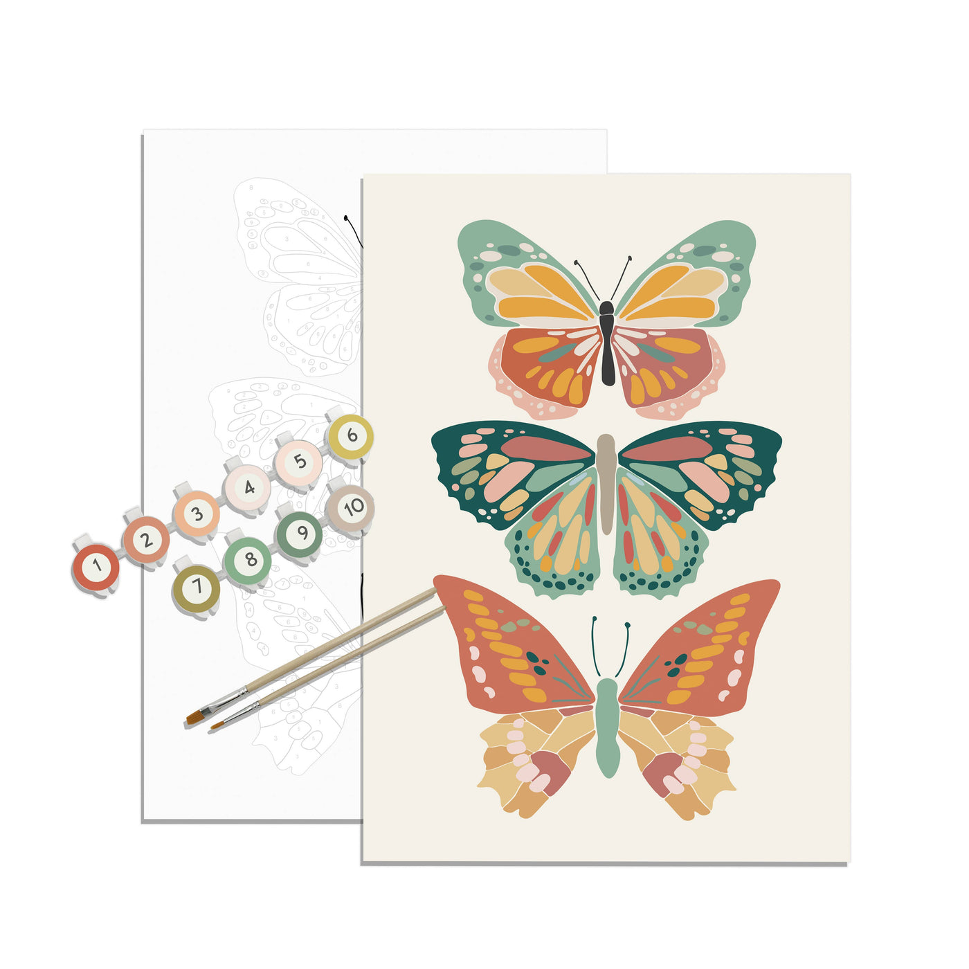 The Good Seed | Minimalist Paint-by-Number Kit - Butterflies