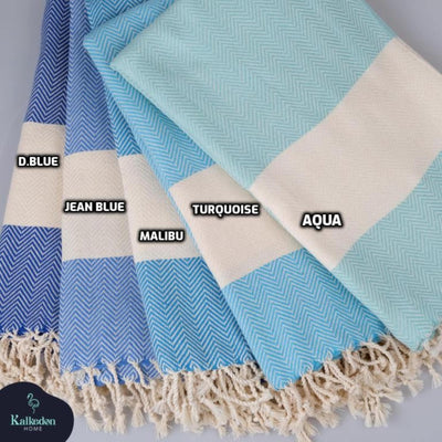 Herringbone Turkish Towel | Peshtemal: Purple