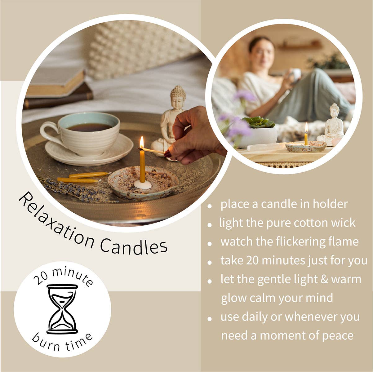 Mind Body Soul - Meditation Candles