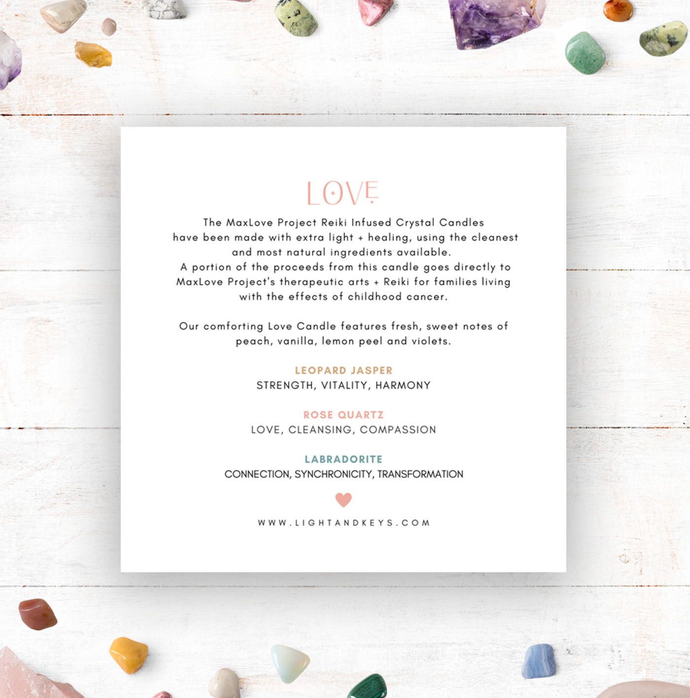 MAXLOVE PROJECT LOVE SOY CANDLE