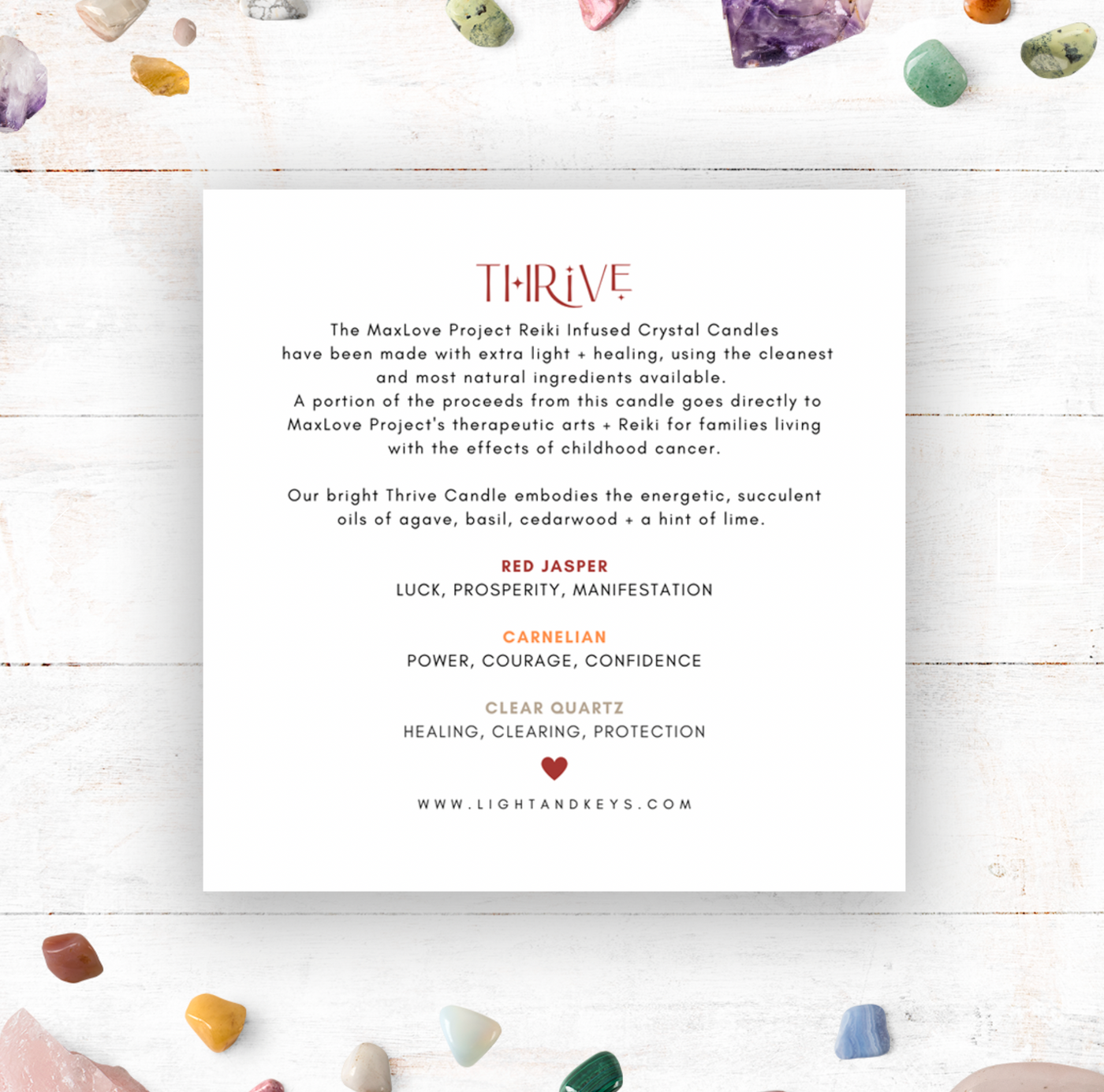 MAXLOVE PROJECT THRIVE SOY CANDLE