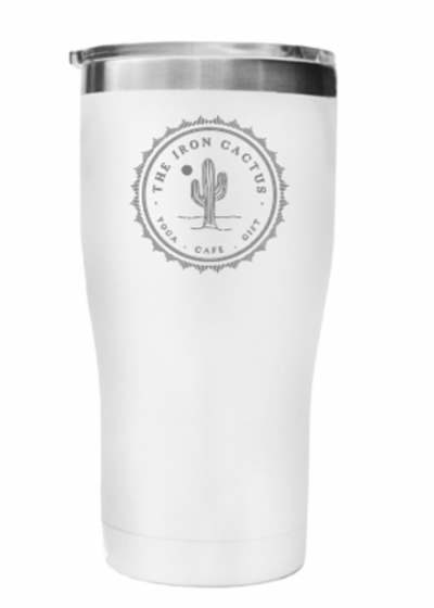 20oz Tumbler | The Iron Cactus | White