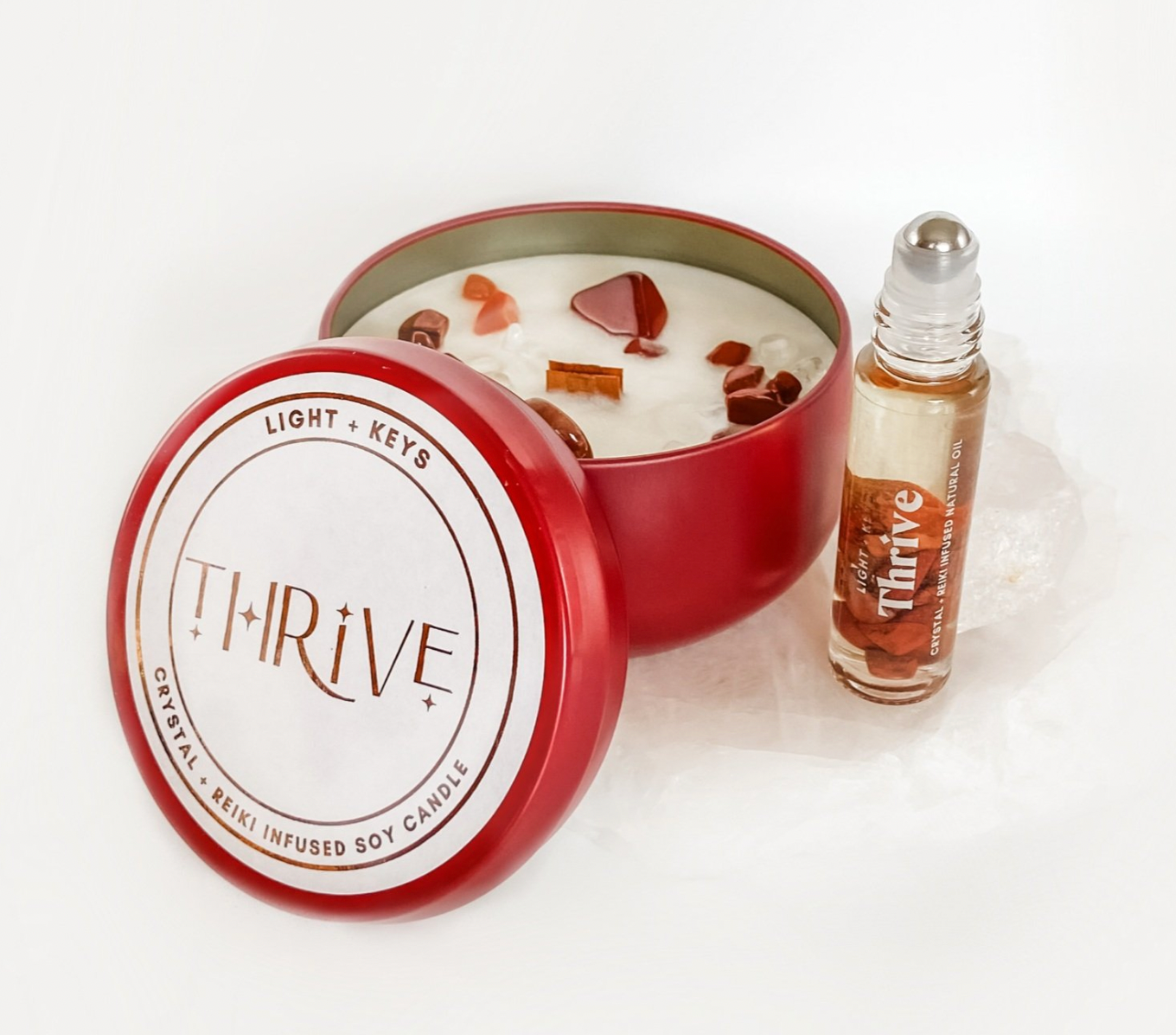 Oil Roller with Crystals - THRIVE!