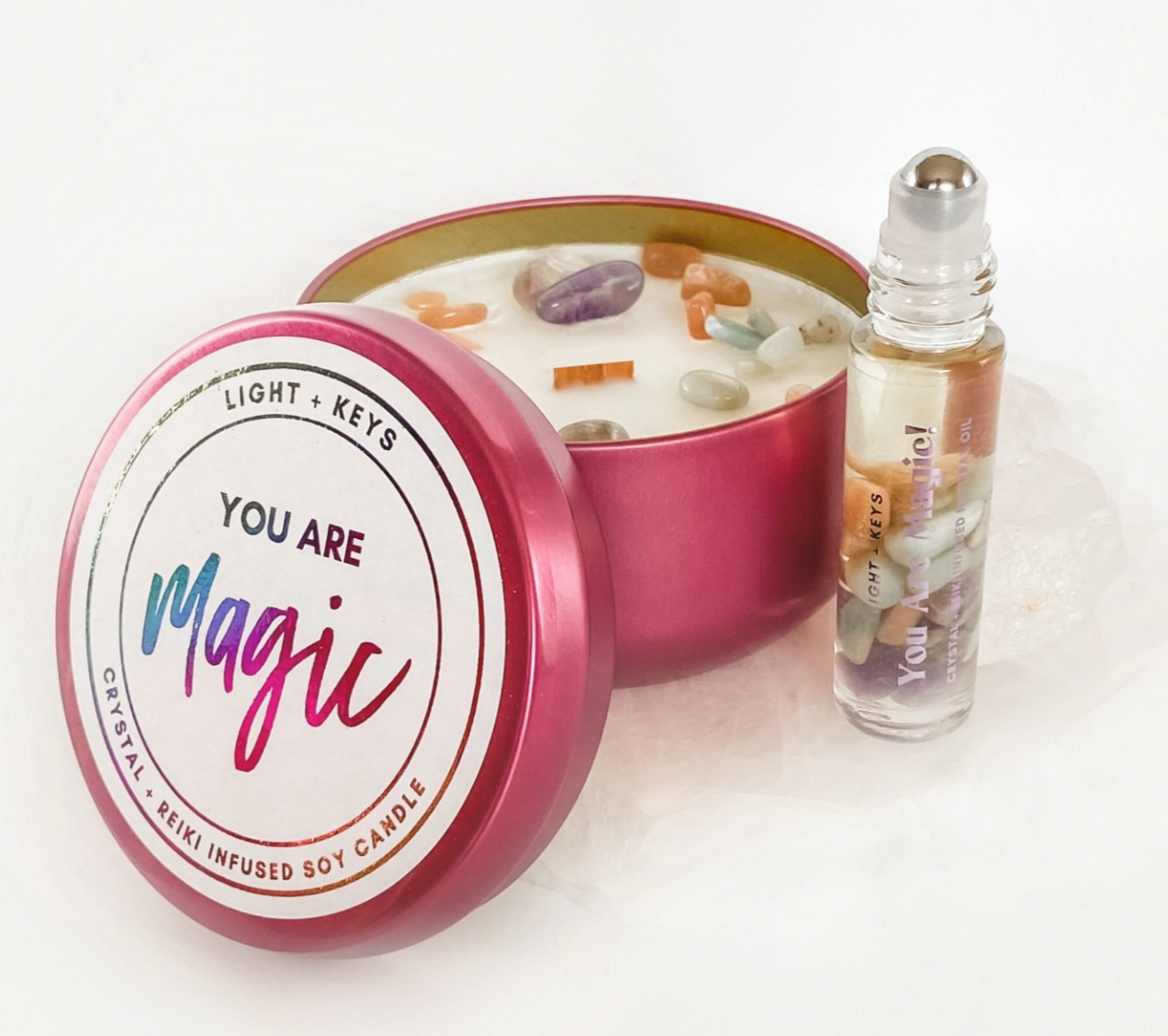 Oil Roller with Crystals - YOU ARE MAGIC!