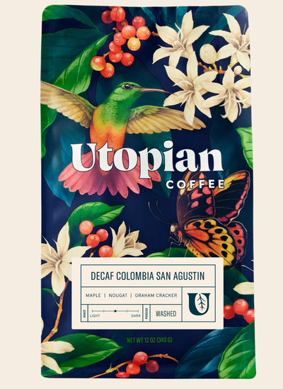 Utopian Coffee - Decaf Colombia - Organic