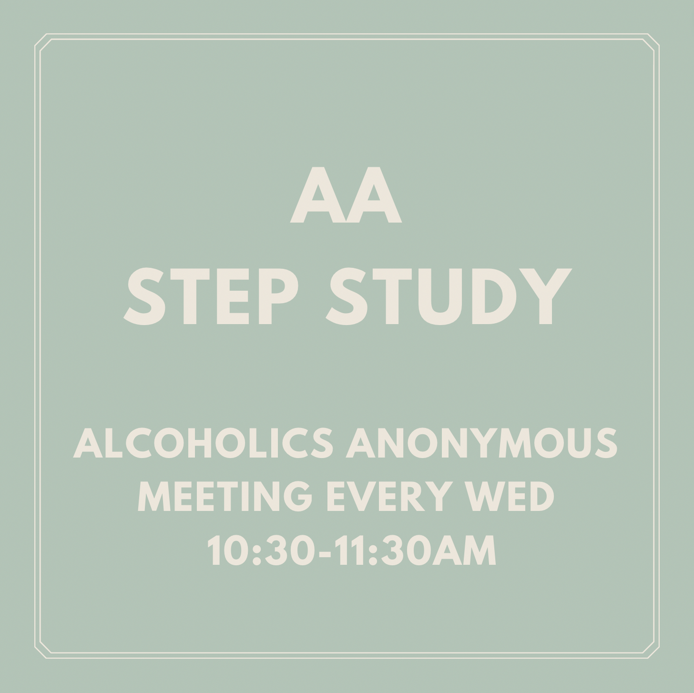 AA Step Study Meeting