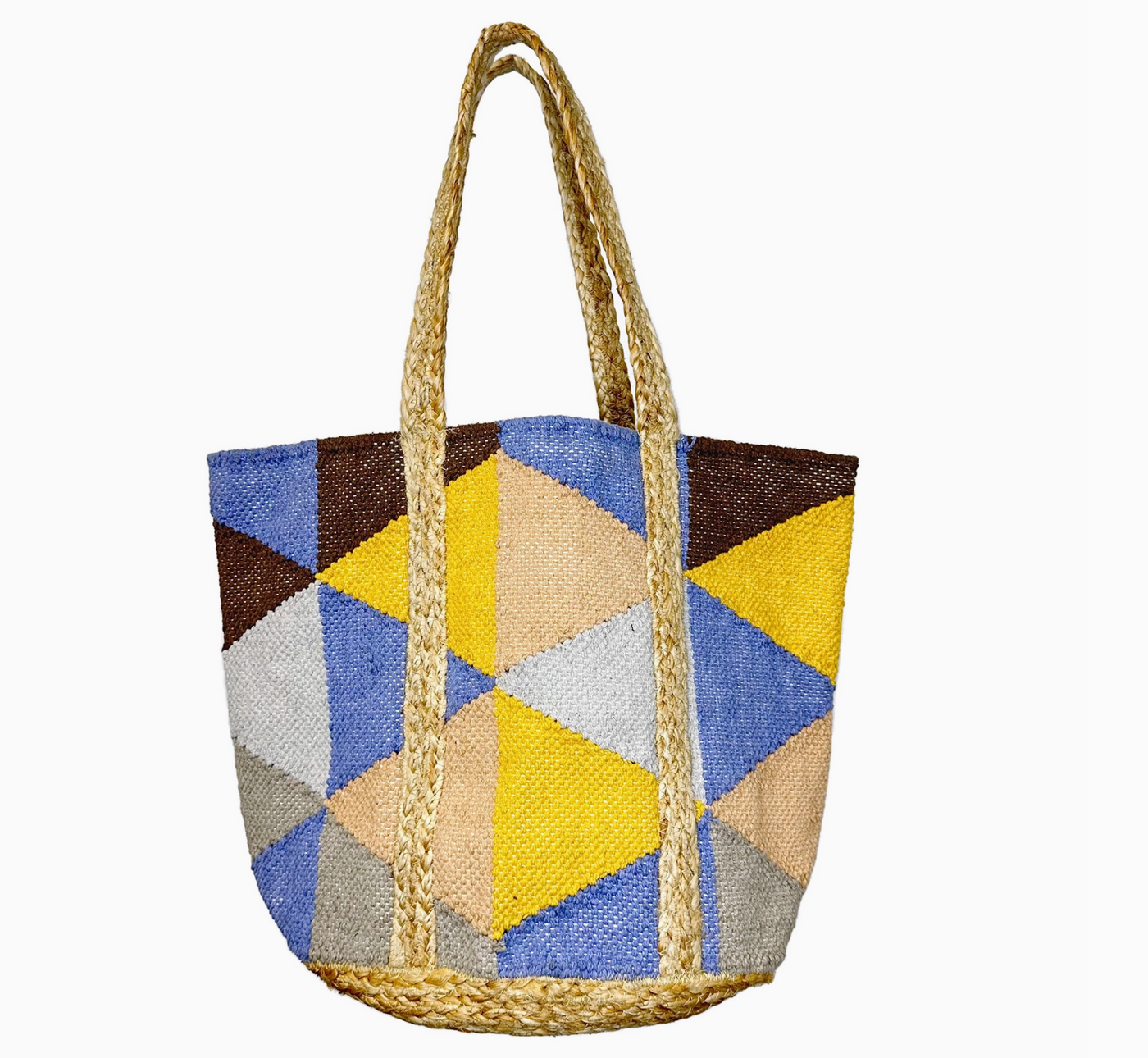 Jute Handmade Tote - Multicolored