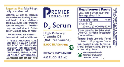 Premier Research Complete D3 Serum