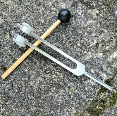 Weighted Healing Tuning Fork – 111 Hz or OM 136.1 Hz (Includes Mallet & Pouch)