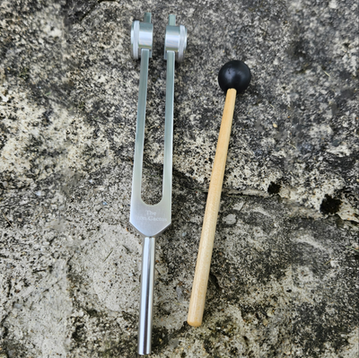Weighted Healing Tuning Fork – 111 Hz or OM 136.1 Hz (Includes Mallet & Pouch)